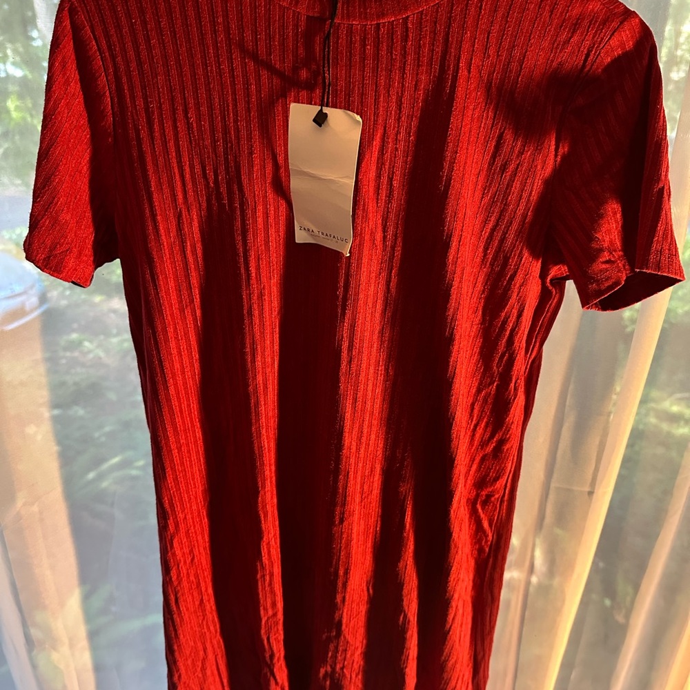 Zara Red Mini Dress - Picture 3 of 4